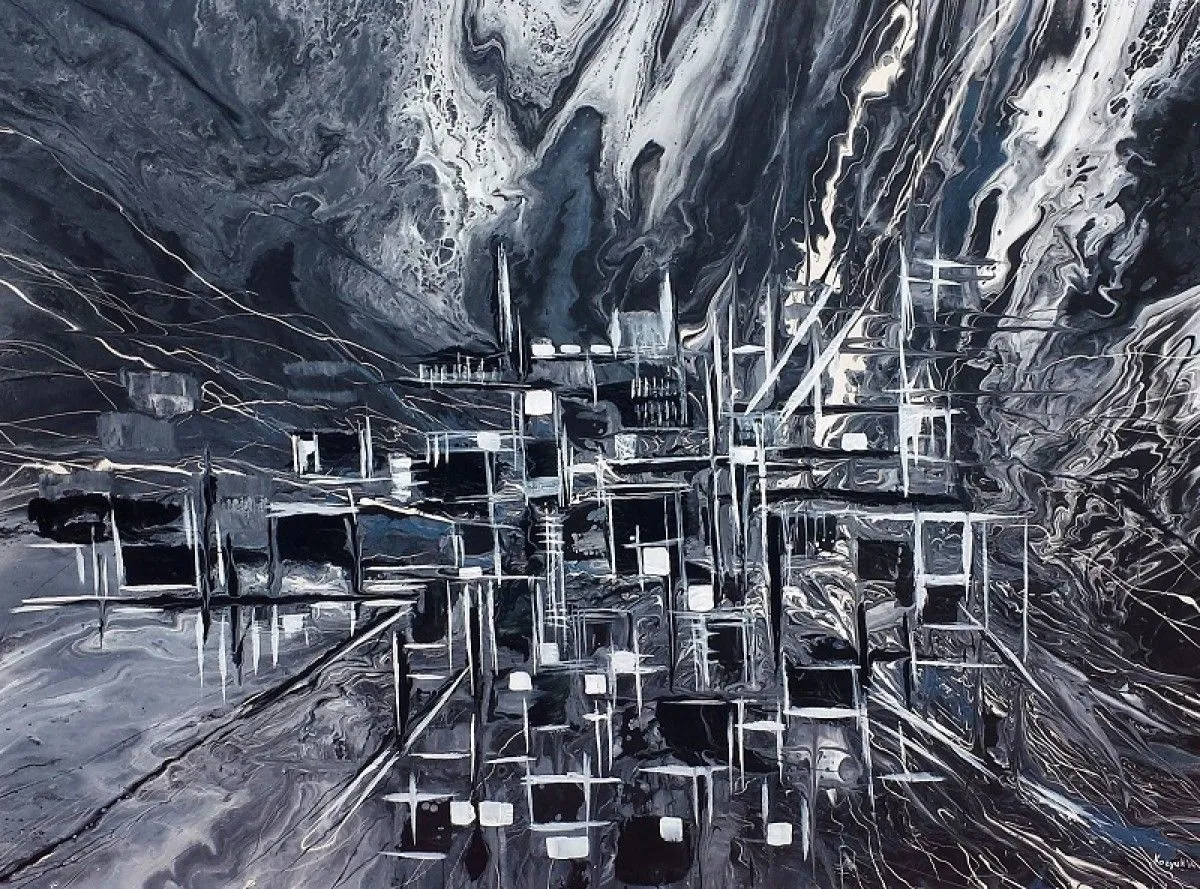 Abstract City, artwork by Khrystyna Kozyuk