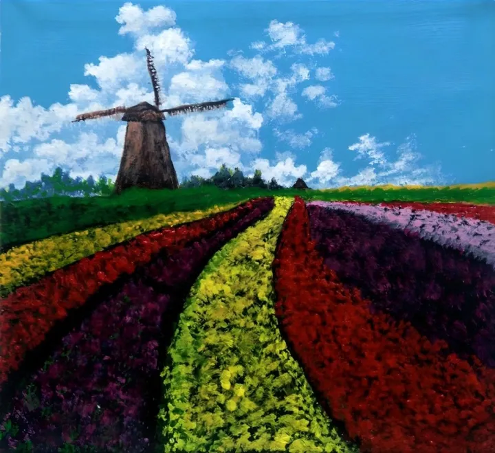 Aesthetic Tulip Field, œuvre de Augustyn Engty