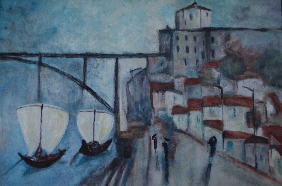 Ribeira à Gaia, œuvre de Teresa Fraga