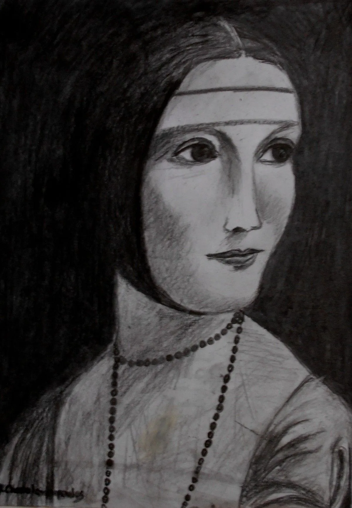 Lady without hermine, œuvre de Konstantinos Charalampopoulos