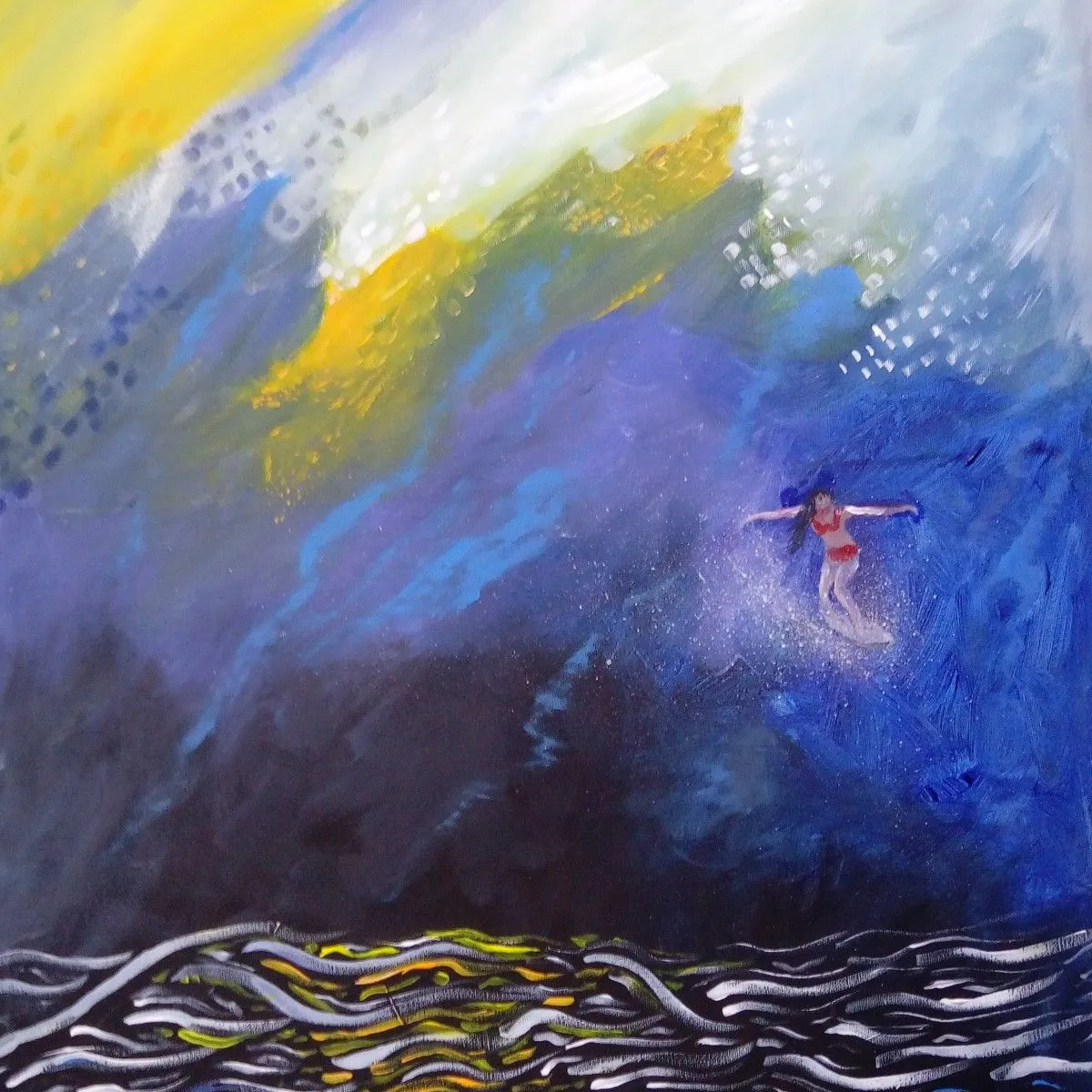 The big wave, artwork by Tc Naick
