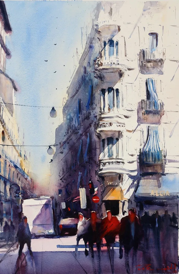 Scenery from Algiers capital, œuvre de Ilyes Belkaid