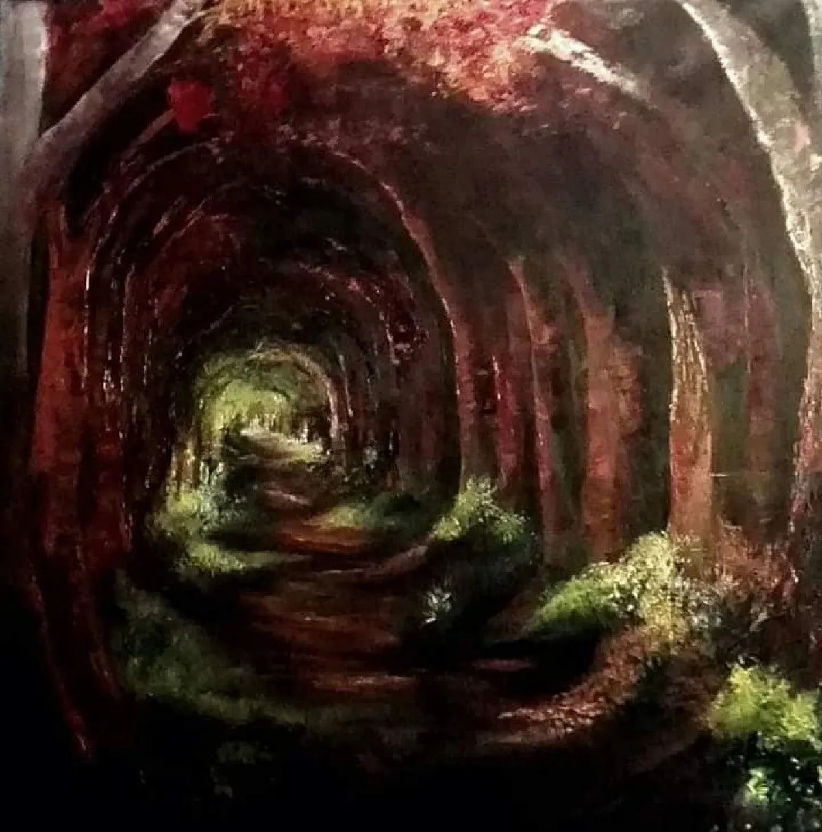 De weg, œuvre de Sylvia Reijbroek www.galeriekunstvolleven.be