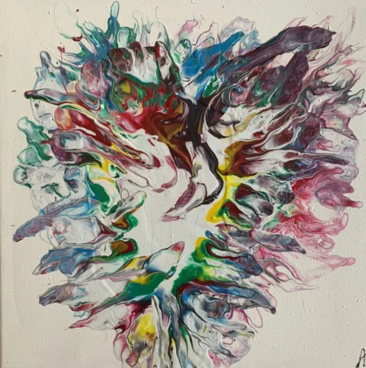 Cœur en couleurs, artwork by Anne Cellier