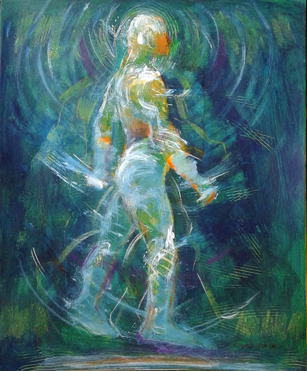 Walking Man, artwork by Eyas Jaafar