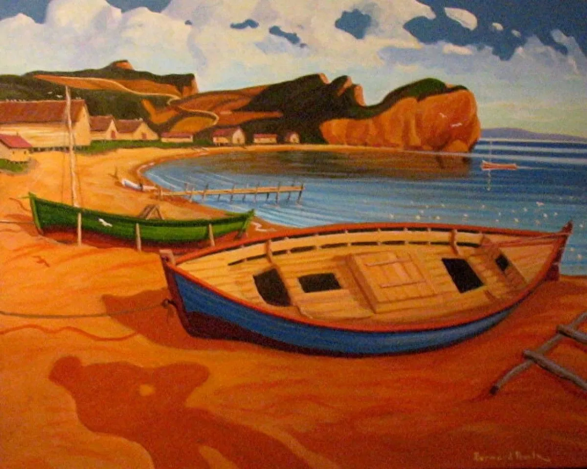 À Percé sur la grave, œuvre de Bernard Proulx