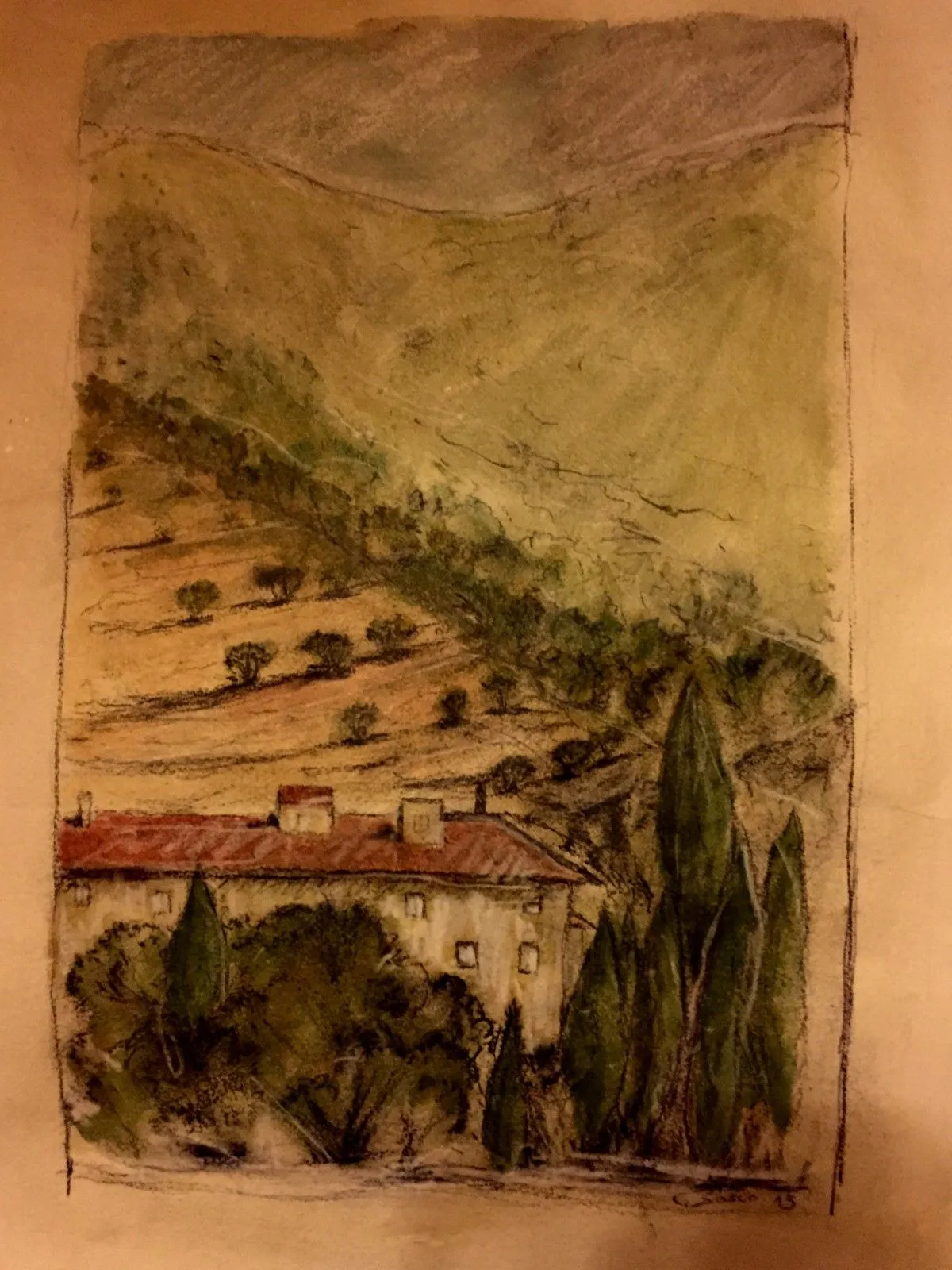La Toscane, artwork by Carmine Sacco