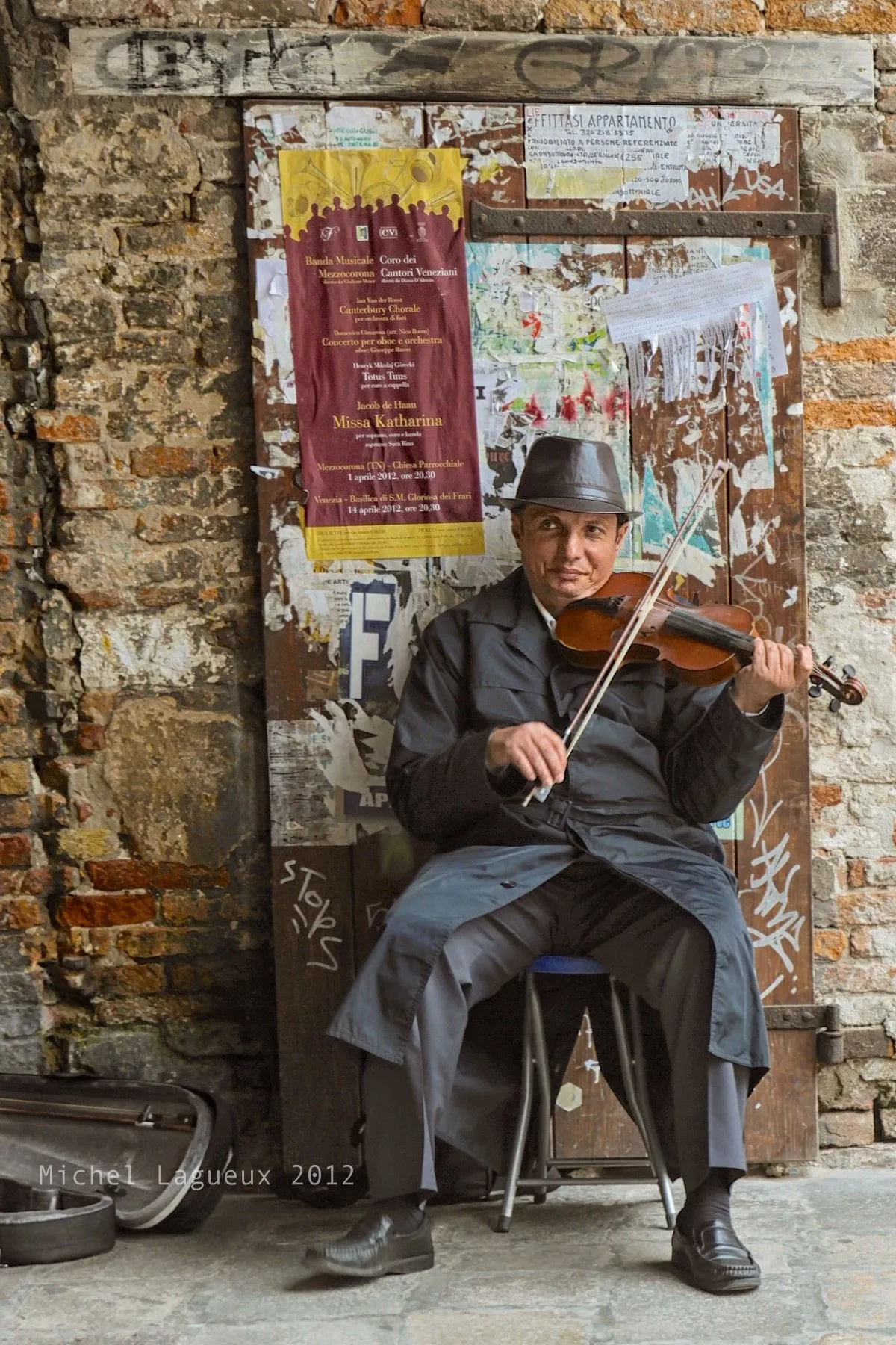 Le violoniste de Venise, artwork by Michel Lagueux