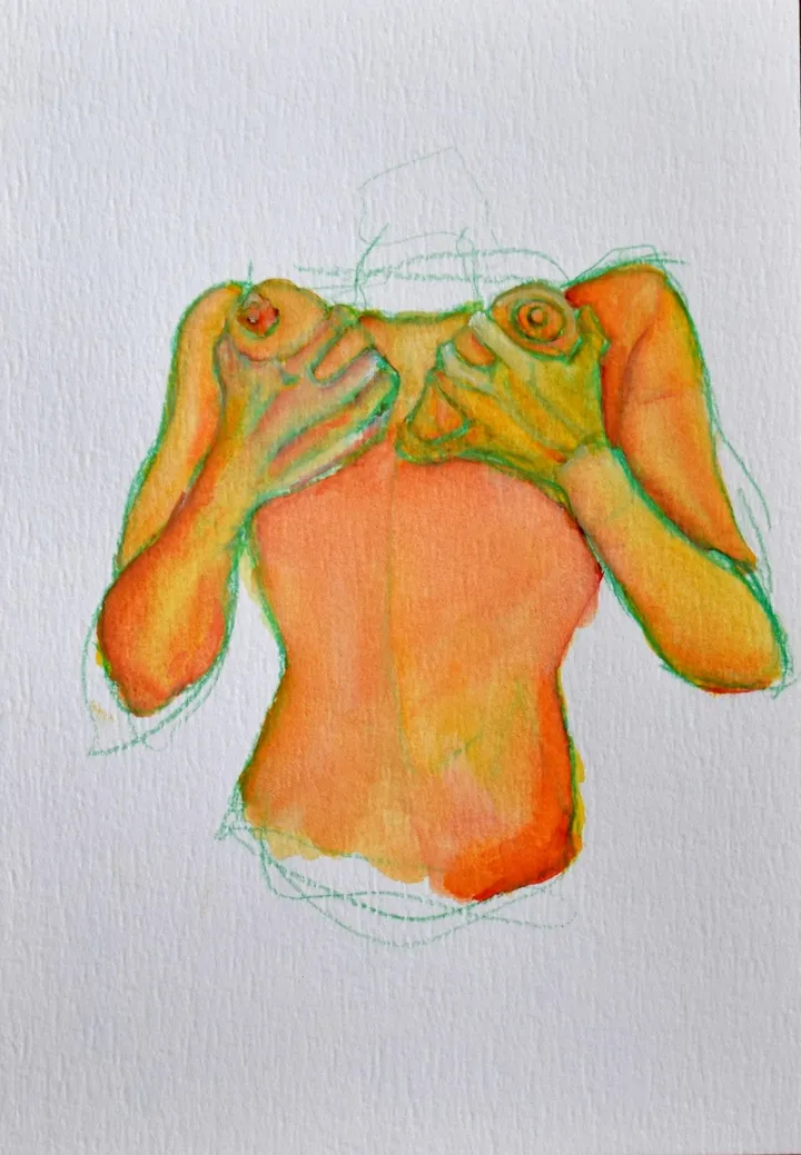 ~Erotic nude (2), œuvre de Olimpia Mazzei