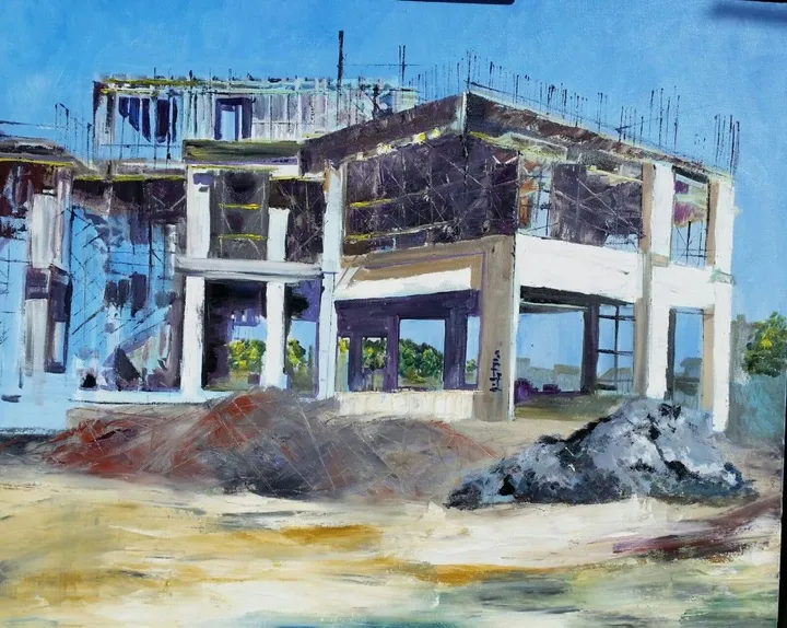 Under construction, artwork by Di So