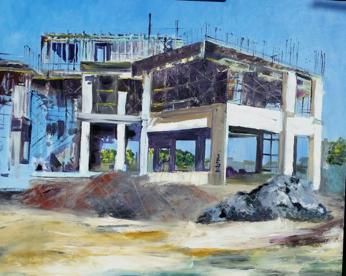 Under construction, artwork by Di So