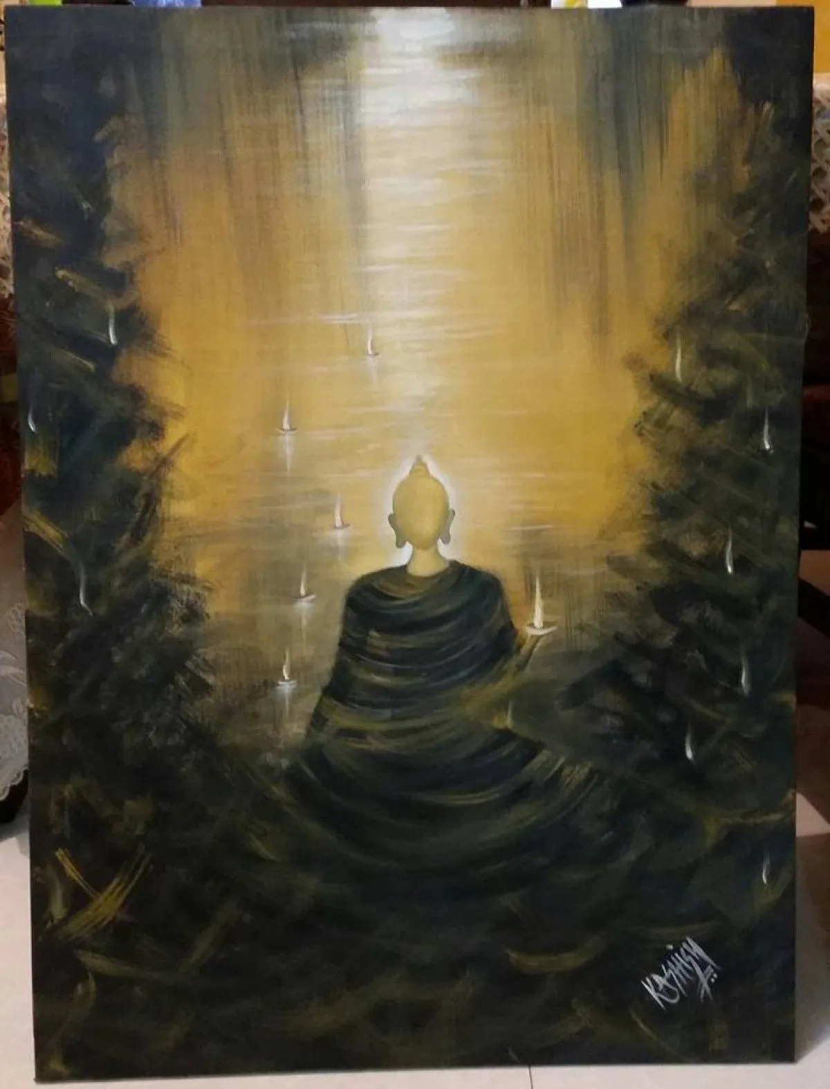 The enlightened one!, artwork by Kashish Sharma