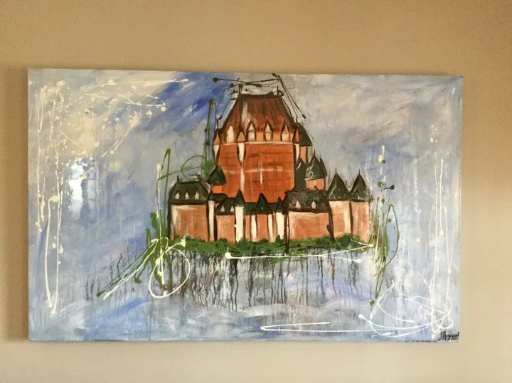 Château Frontenac revisité !!, artwork by Joannie Raymond