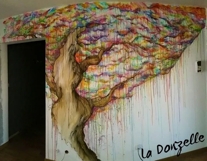 L'arbre guimauve, œuvre de Donz Elle
