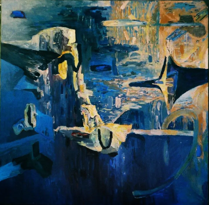Vast abstract secret spaces, artwork by Dragos Botezat