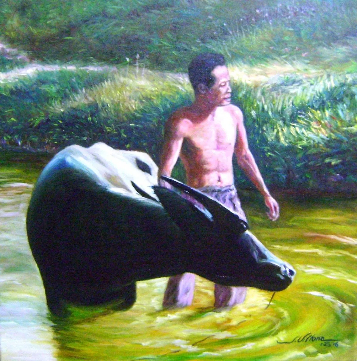 The Buffalo Shephered, artwork by Junar Villena