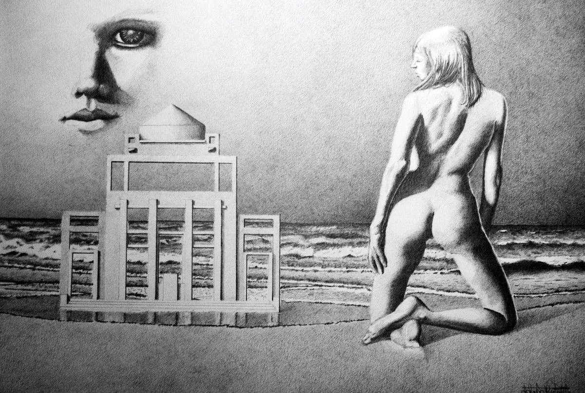 LA FEMME DE SABLE, œuvre de john rothschild