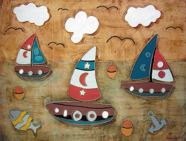 Imbarcazioni IV, artwork by Andrea Benetti