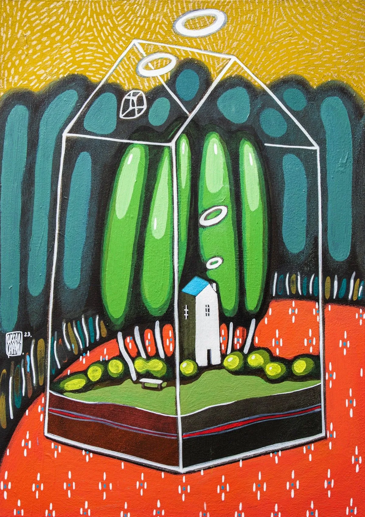Glass house, œuvre de Orkhan Garayev
