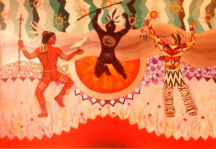 Shamani dance, œuvre de Vladeto Eto