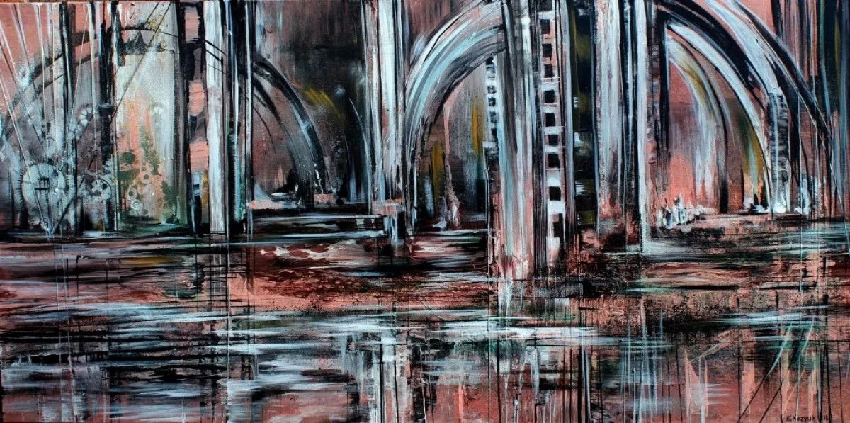Old Train Station, artwork by Khrystyna Kozyuk