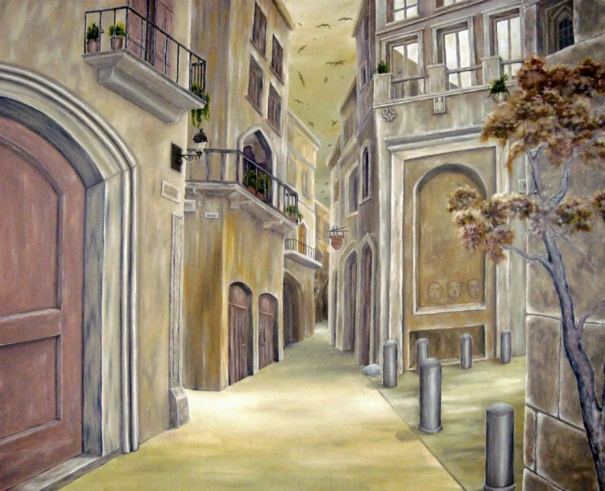 Town Alley, artwork by Faye Anastasopoulou
