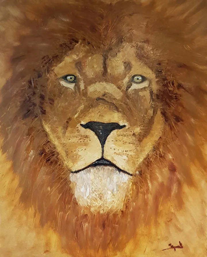 Lion, œuvre de Pascal Sig