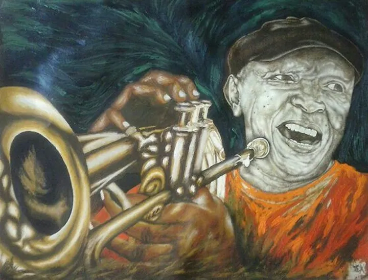 Hugh Masekela, œuvre de Nzioka Muema