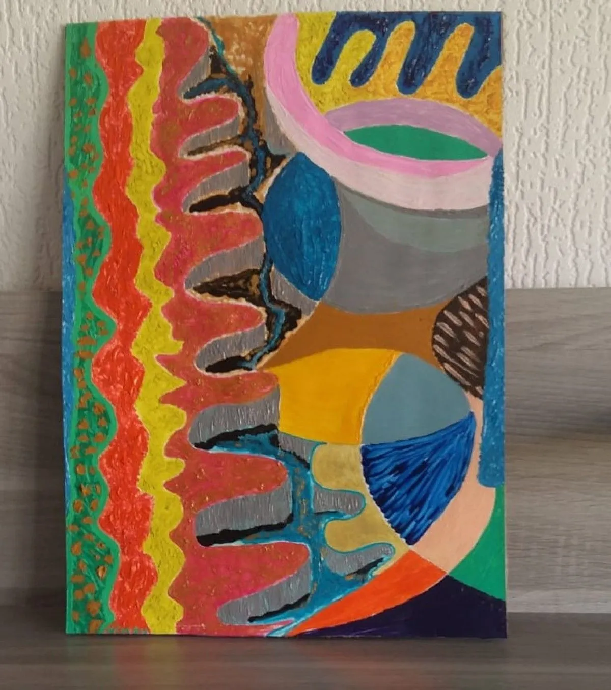 N° 21   La faille et sa rivière aux pépites d'or, artwork by Jean-Michel FRAMERY