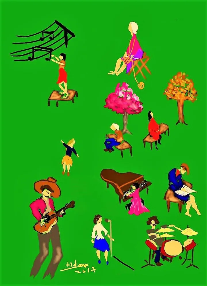 Music stories, œuvre de Maria Santos