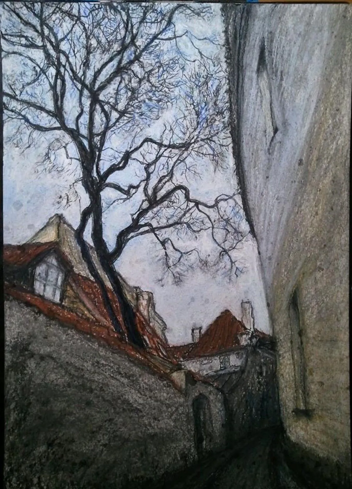 Vilnius, Skapo street, Or The First Drops, œuvre de Marina Tregubova