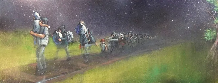 Ninety years after, œuvre de George Sinotwo Fanaras
