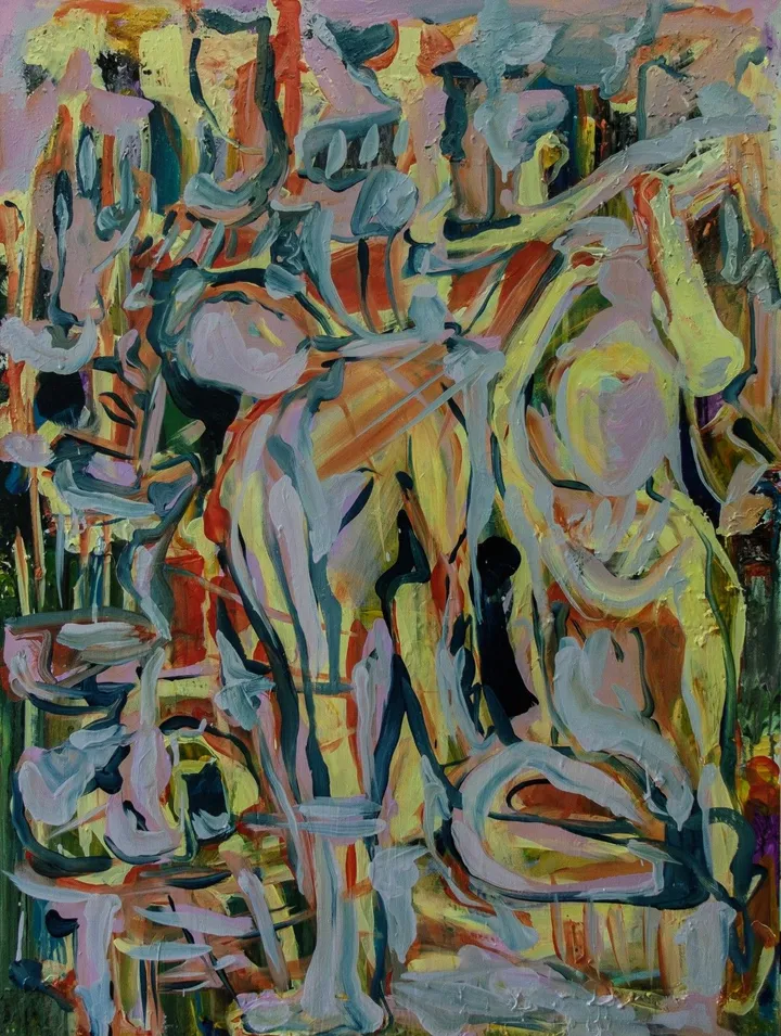 La tourmente., artwork by Charaf El Ghernati