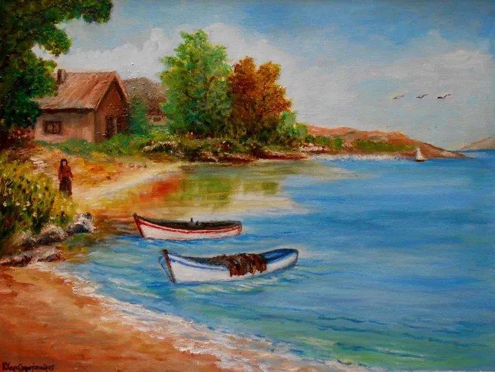 Calm Autumn  nature, œuvre de Konstantinos Charalampopoulos