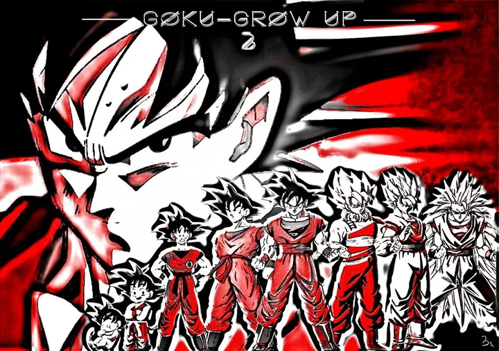 Goku Grows, artwork by B' ART