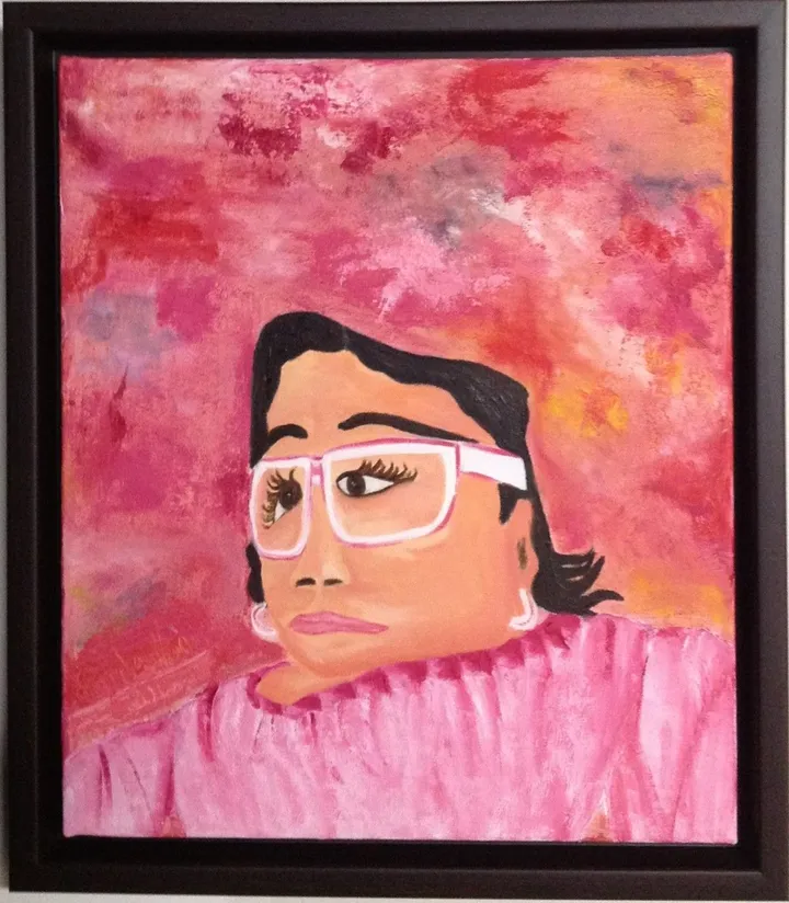 82- Madame de Coeur ou...., œuvre de Lynda Hamel