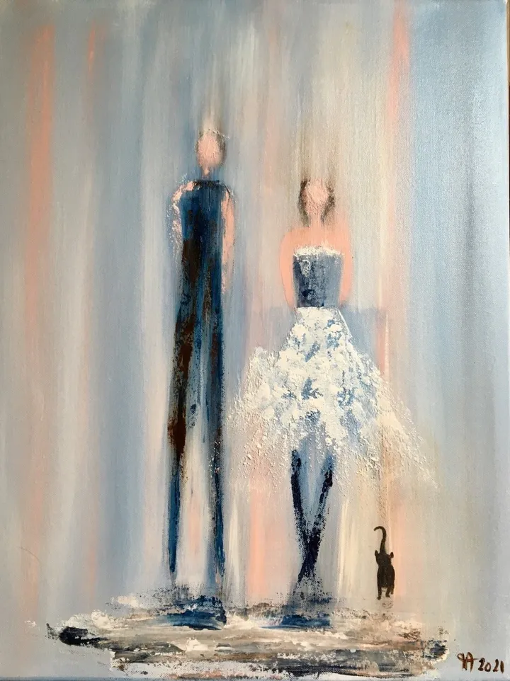 Flammes Jumelles, artwork by Françoise AUGUSTINE