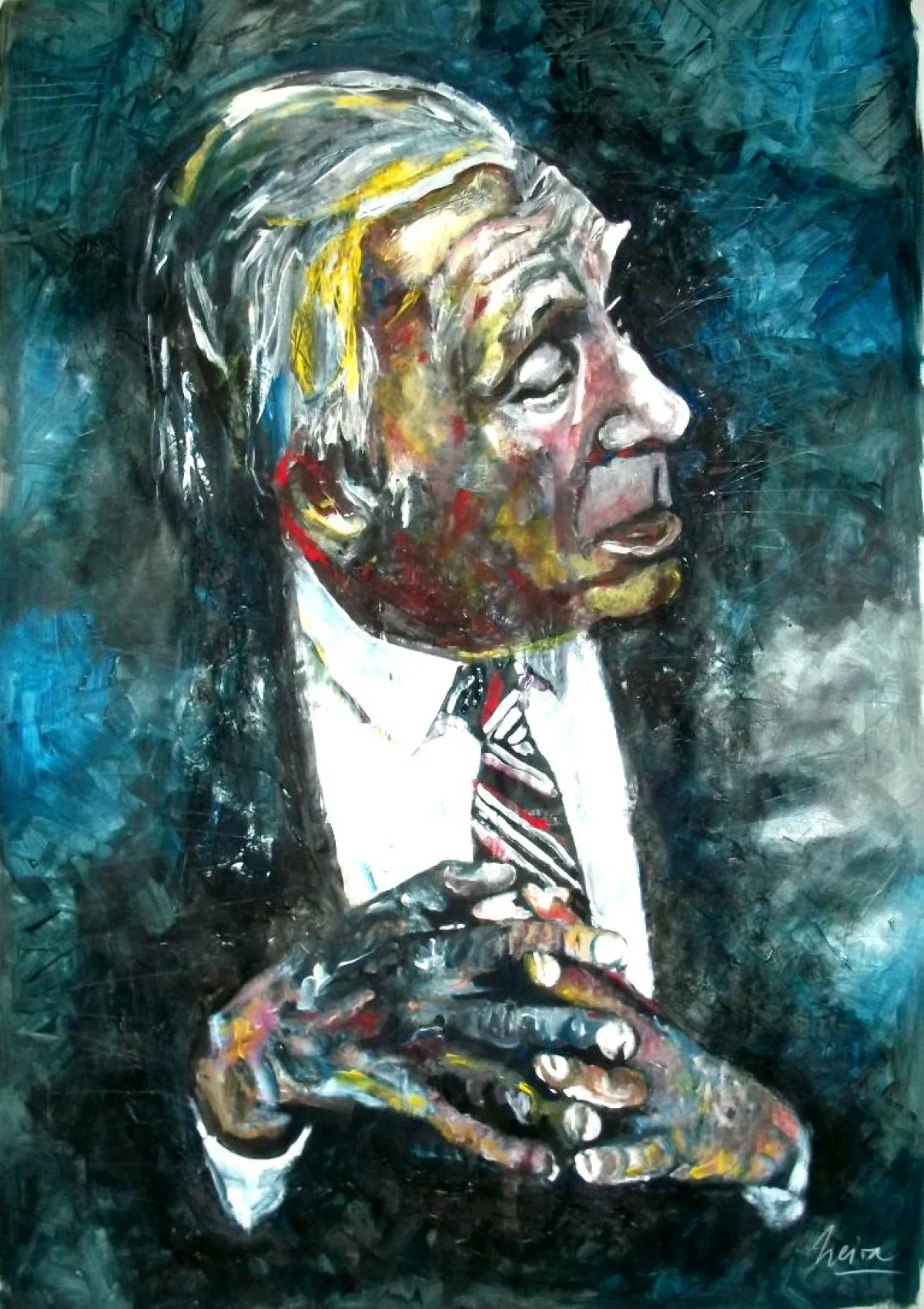 JORGE LUIS BORGES, artwork by MARCELO NEIRA