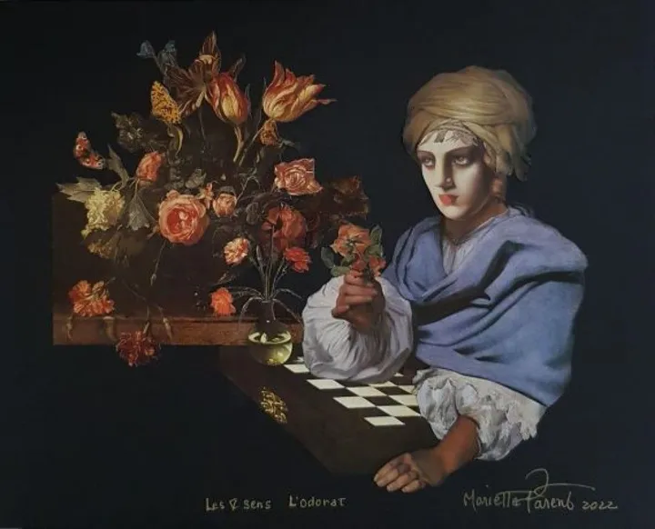 Les sens: l'Odorat, artwork by Mariette Parent