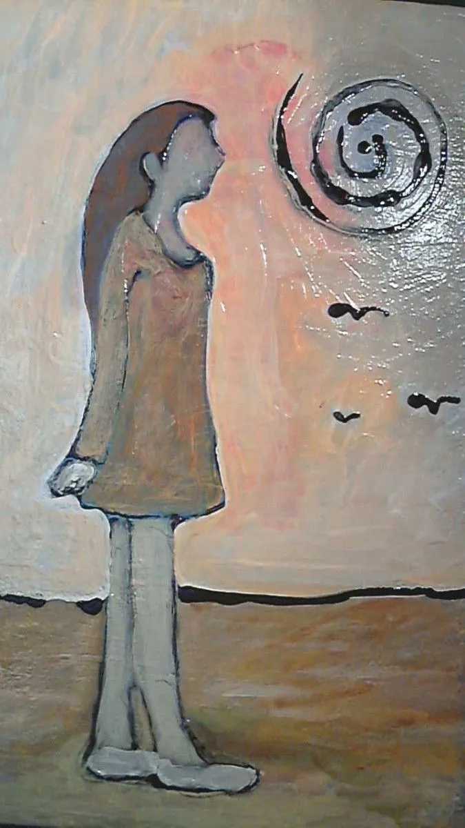 la jeune fille, artwork by manu ferret