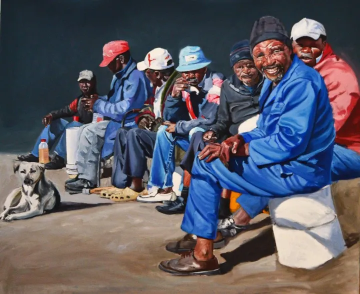The cabinet, œuvre de Banele Njadayi