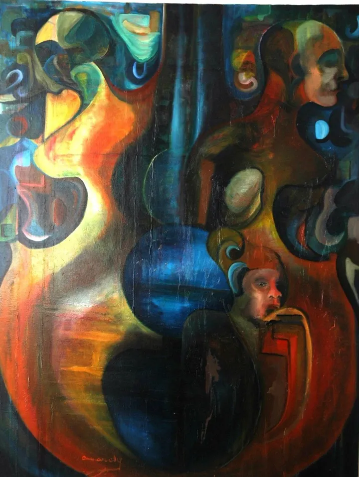 MUSICMEN, œuvre de Ely Amarely-Peintre