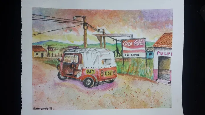 Típico Paísaje Hondureño, œuvre de Aziel Barrientos