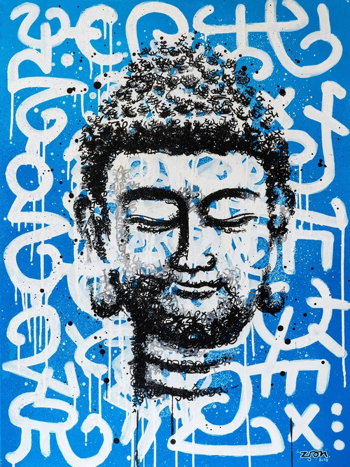 Bouddha, artwork by Mr ZION