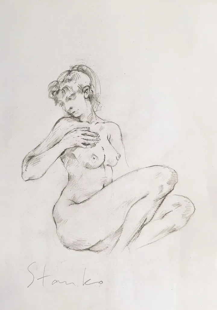 Female study-V, œuvre de Stanislav Bojankov