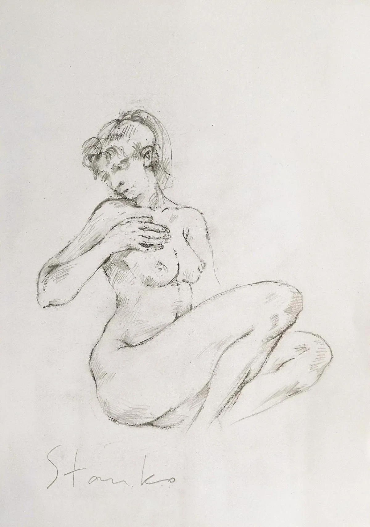 Female study-V, artwork by Stanislav Bojankov