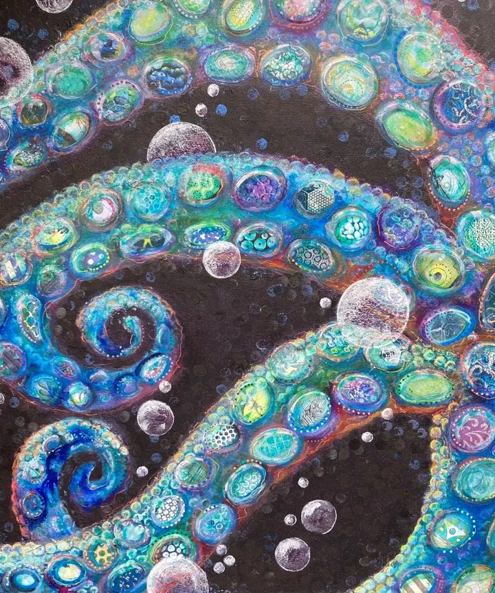 Fluidité et Effervescence, œuvre de Valérie Racette