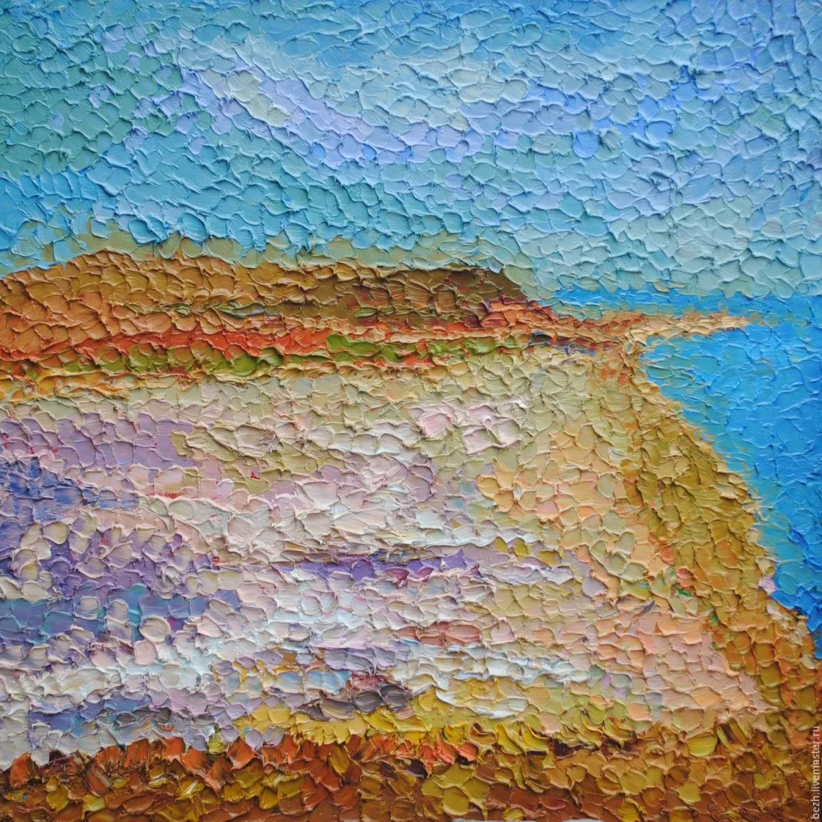 Seascape, beach, œuvre de Olga Bezhina