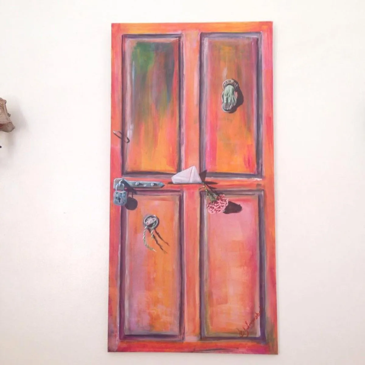 Porte de ma belle, artwork by Lahoussine LAMRABET