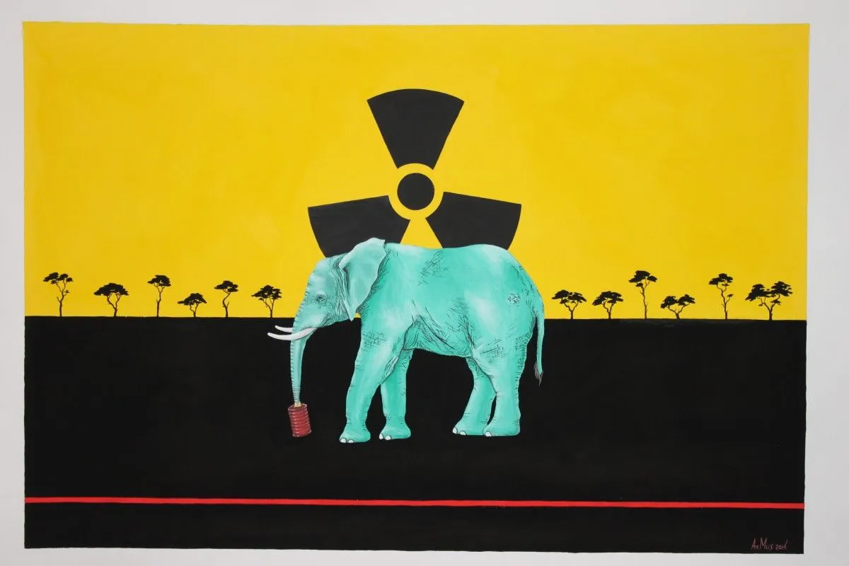 Radioactive Sun, artwork by Azer Musaoghlu